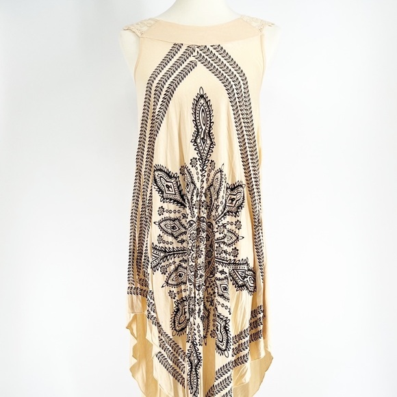 Multicolored Maxi Sundress with Crew Neck for Night Out - Picture 1 of 3